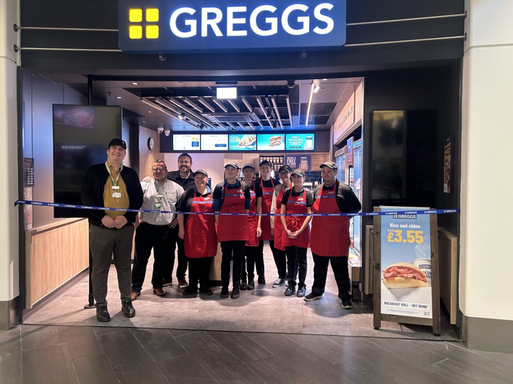Greggs opens brand-new shop at Leeds Skelton Lake Services