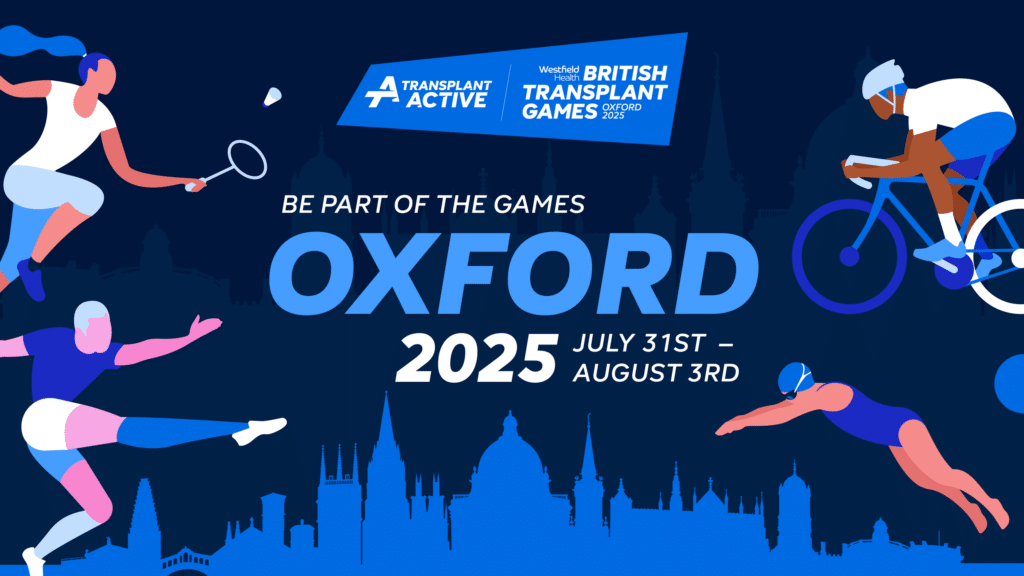 Registration now open for the British Transplant Games 2025. 