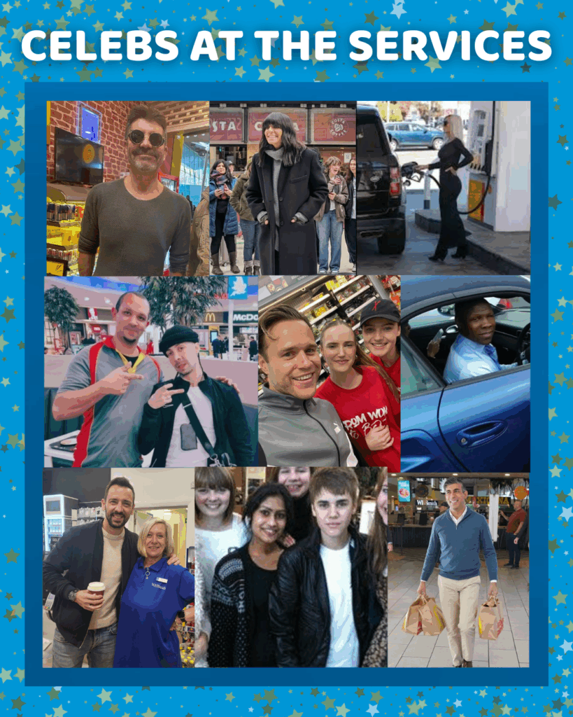 The motorway service stations that celebrities can’t get enough of